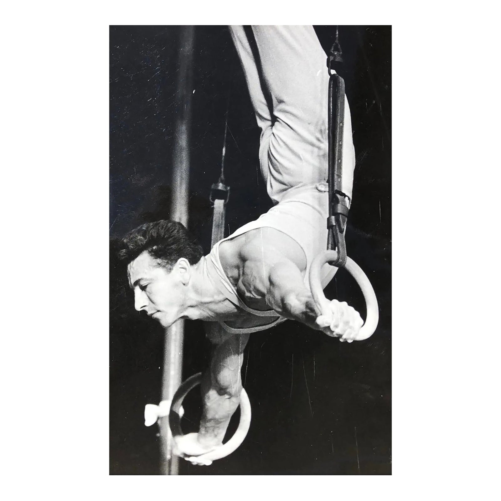 1958 Gymnast on Rings Photograph | Chairish