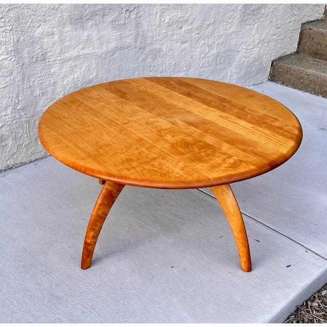 1950s Vintage Heywood Wakefield MidCentury Round Cocktail Table Chairish