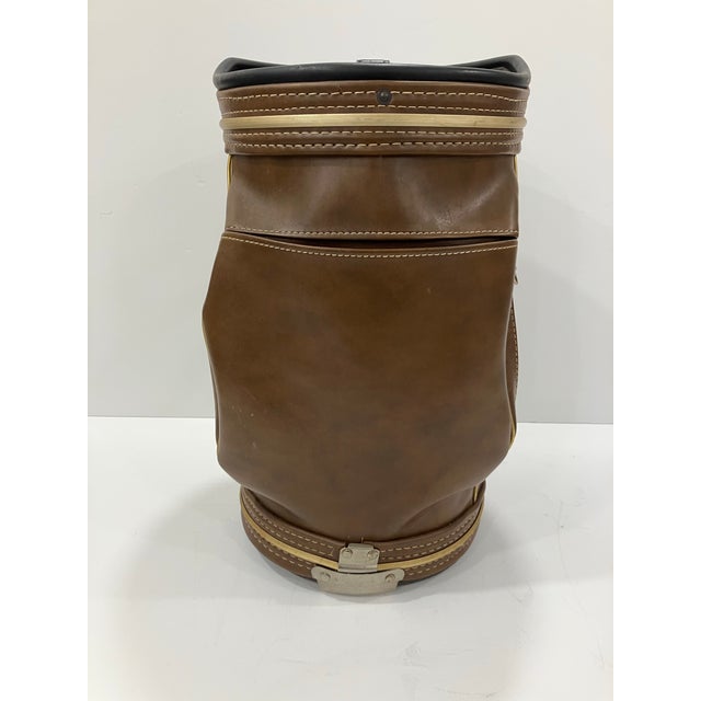 Golfers Leather Wastebasket For Sale - Image 10 of 10