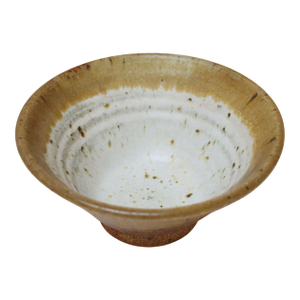 Petite Vintage Ochre Studio Pottery Bowl by Deanna Nichols