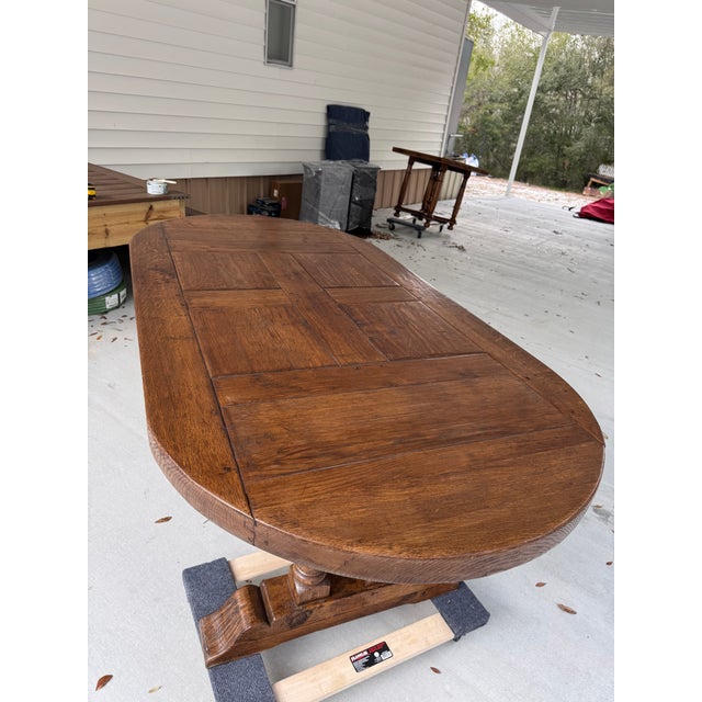 Wood Antique French Refectory For Sale - Image 7 of 18