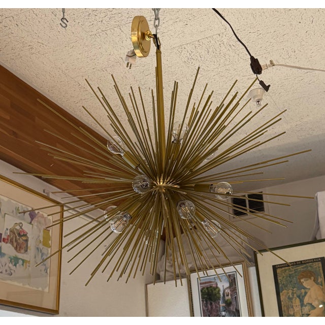 Design Plus Gallery presents a Brass Sea Urchin Pendant in Mid-Century. A timeless addition to any type of ceiling from a...