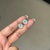 Art Deco 1.89ct Oval Cut Paraiba Stud Earrings With Diamonds in 14k Yellow Gold- A Pair For Sale - Image 3 of 15