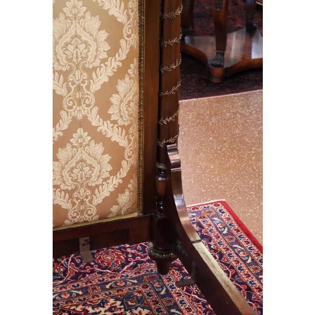 19th Century French Louis XV Style Bronze Mounted Mahogany European King Bed For Sale - Image 11 of 17