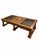 Vintage Mediterranean Revival Parquet-Pattern Wood and Smoked Glass Coffee Table For Sale - Image 4 of 18
