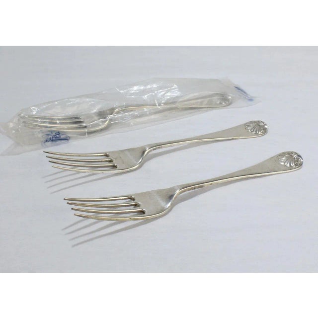 20th Century Stieff Queen Anne Williamsburg Sterling Silver Dinner Forks - Set of 3. For Sale - Image 10 of 10