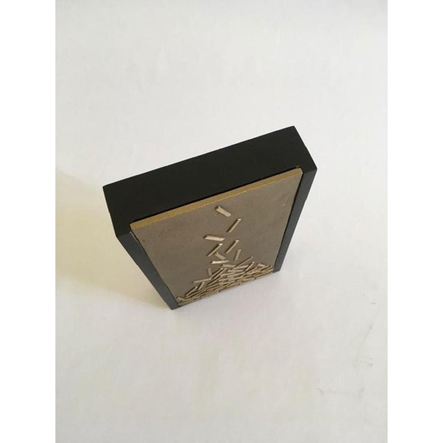 Vintage Italian Bronze Abstract Sculpture by Beppe Bonetti, 1990 For Sale - Image 14 of 18