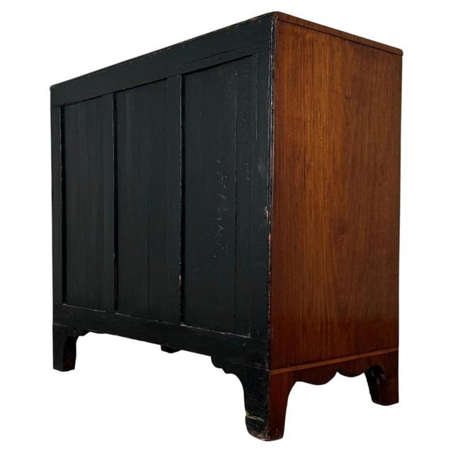 Brown Early 19th Century Inlaid Mahogany Bow Front Chest For Sale - Image 8 of 12