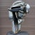 Large scale welded chromium-plated steel salvaged car parts sculpture by artist Jason Seley (1919-1983). Signed by the...