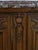 Maison Gouffe Vintage French Oak 4 Door Marble Top Console For Sale - Image 9 of 18