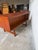 Vintage Danish Teak Executive Desk Mid Century Modern Writing Desk Finished Back Office Desk For Sale - Image 10 of 10