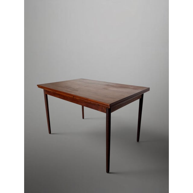 Wood Mid-Century Scandinavian Teak Extendable Dining Table, 1950s For Sale - Image 7 of 13