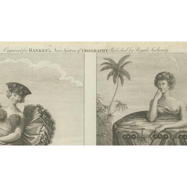 Gold After John Webber, Tahitian Costumes, Otaheite Women, Pacific Voyages, 1790, Engraving For Sale - Image 8 of 9
