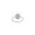 VRJewels 14k Gold Emerald Diamond Double Halo Vintage Engagement Ring Size 4 For Sale - Image 10 of 16