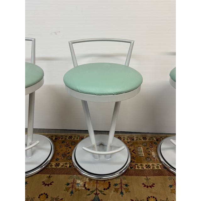 Postmodern Jetson Counter Stools, Set of Three For Sale - Image 4 of 12