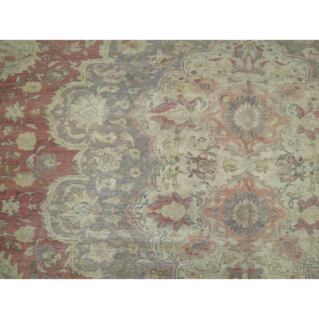 19th Century Antique Zabihi Collection Turkish Sivas Carpet - 9'11" x 13'3" For Sale In New York - Image 6 of 10