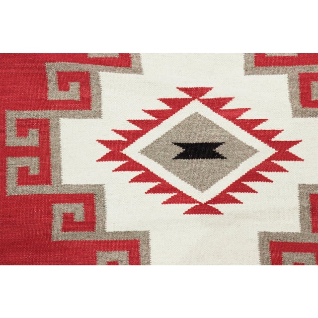 Pasargad Home Tuscany Red Wool Area Rug- 4' 0'' X 5'11'' For Sale - Image 4 of 5