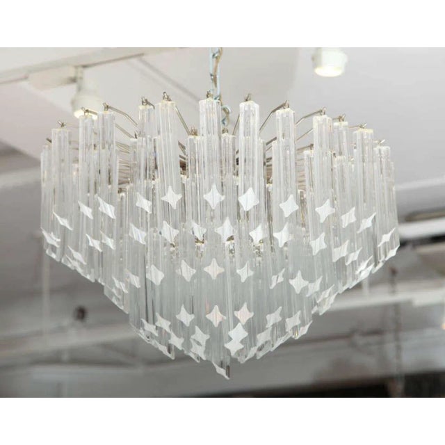 Transparent Seven-Tier Venini Chandelier For Sale - Image 8 of 8