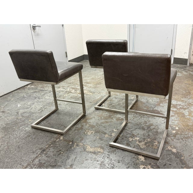 2020s Room & Board Modern Lira Counter Stools, Set of Three For Sale - Image 5 of 12