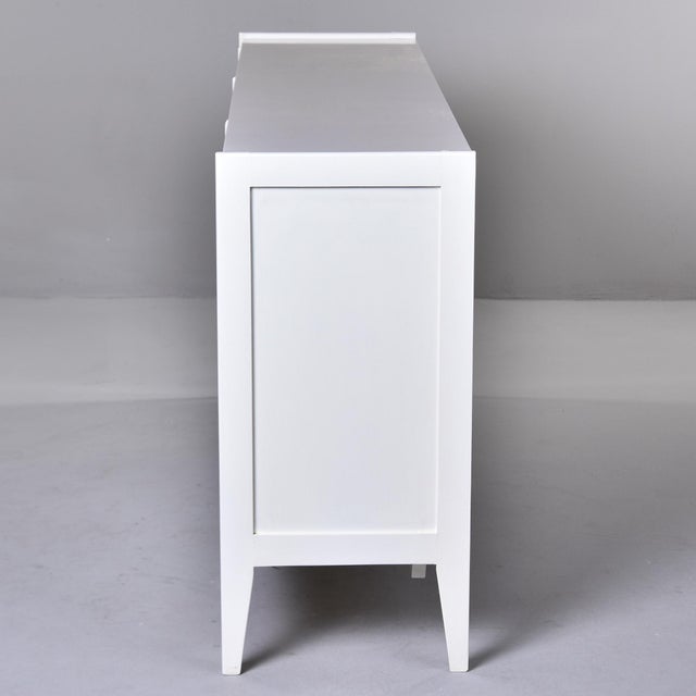 Mid-Century Modern Mid-Century Scandinavian Credenza in White Lacquer For Sale - Image 3 of 12