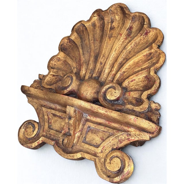 Italian Made in Italy Vintage Grotto Shell Motif Carved Easel For Sale - Image 3 of 16