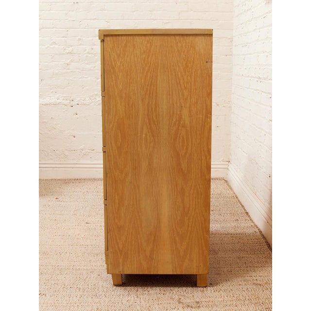 Wood Mid 20th Century Blonde Highboy Dresser For Sale - Image 7 of 12