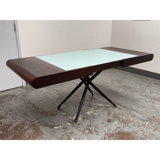 Wood Cattelan Italia Modular Glass Top Table, Vintage For Sale - Image 7 of 12