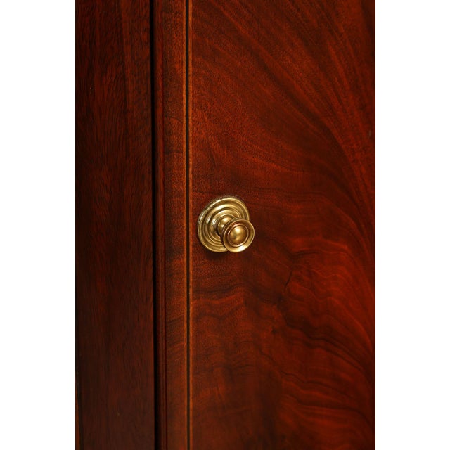 Henkel Harris Georgian Style Mahogany Demilune Console For Sale - Image 9 of 18
