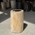 Cream Side Table in Petrified Wood, Black Heartwood and White Bark, 1980s For Sale - Image 8 of 18