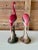 Ceramic Mid-20th Century Ceramic Coastal Flamingo Figurines – Set of Two For Sale - Image 7 of 12
