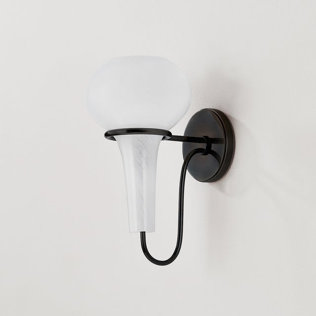 2020s Hudson Valley Lighting Adams Corner 6.75 in. 1 Light Wall Sconce in Black Nickel Finish For Sale - Image 5 of 6