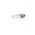 Blue Sapphire Bezel Set Band Stacking Ring in 14k Solid Yellow Gold Size 7 (All Sizes Available) For Sale - Image 4 of 5