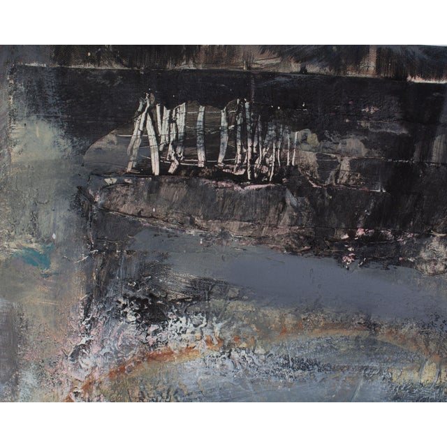 2010s 2011 “Mikka 10” Painting and Mixed Media Collage on Canvas by Juliet Holland For Sale - Image 5 of 6