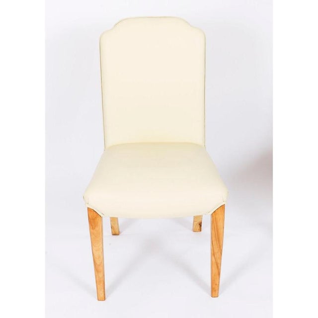 Antique 20th Century Art Deco Burr Walnut Cloud Back Chairs attributed to Epstein, 1920s, Set of 8 For Sale - Image 10 of 18