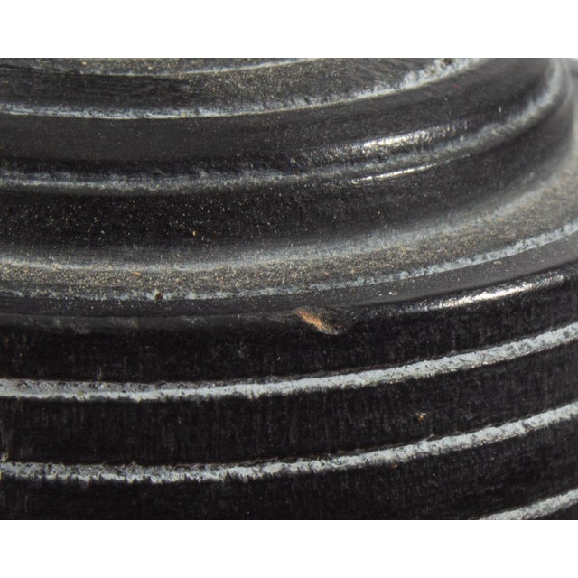 Black Turned Wood Oil Can Sculpture by Chris Bowman For Sale - Image 8 of 8