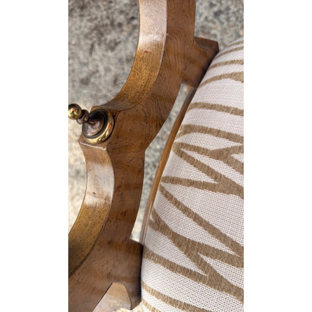 1960s Reupholstered William Doezema for Mastercraft Biedemeier Dining Chairs - Set of 8 For Sale - Image 13 of 15