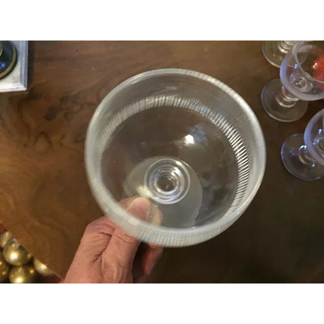 Antique Early 19th Century George III Anglo Irish Glass Crystal Wine Glasses - Set of 4 For Sale - Image 4 of 13