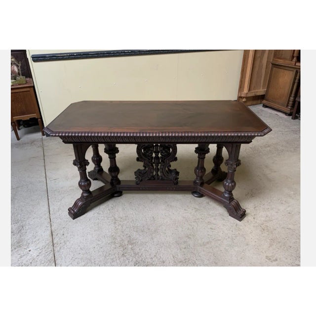 Antique Table in Walnut, 1880 For Sale - Image 11 of 11