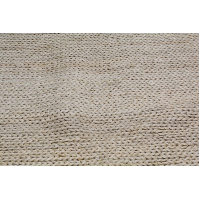 2000 - 2009 New Indian Sisal Hand Knotted Wool Rug, 8x10 For Sale - Image 5 of 5