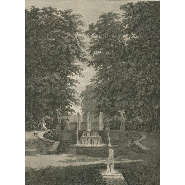 Louis-Pierre Baltard, Saint-Cloud Garden Fountain, 1803, Engravings, Set of 2 For Sale - Image 6 of 11