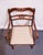 Brown Vintage Antique Solid Mahogany Traditional Duncan Phyfe Style Dining Arm Chair For Sale - Image 8 of 10
