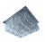 Large limburg glass flush mount light with 16 structured glass shades mounted on a chrome base dimensions 18.11 in. H x...