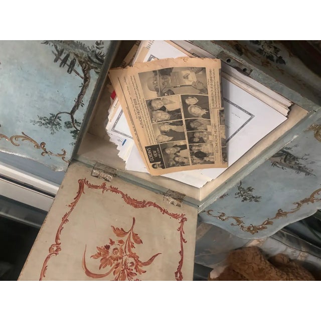 Wood Italian Table Painted Finish in Rococco Style For Sale - Image 7 of 10