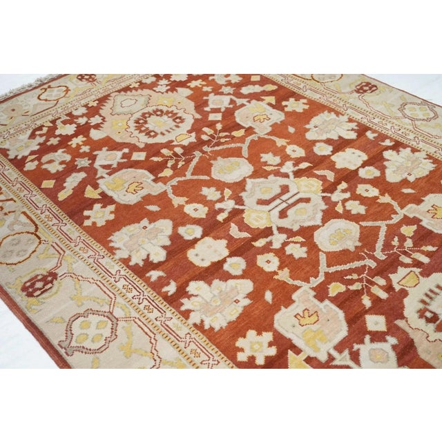 Textile Oushak Rug 6' X 9' For Sale - Image 7 of 10
