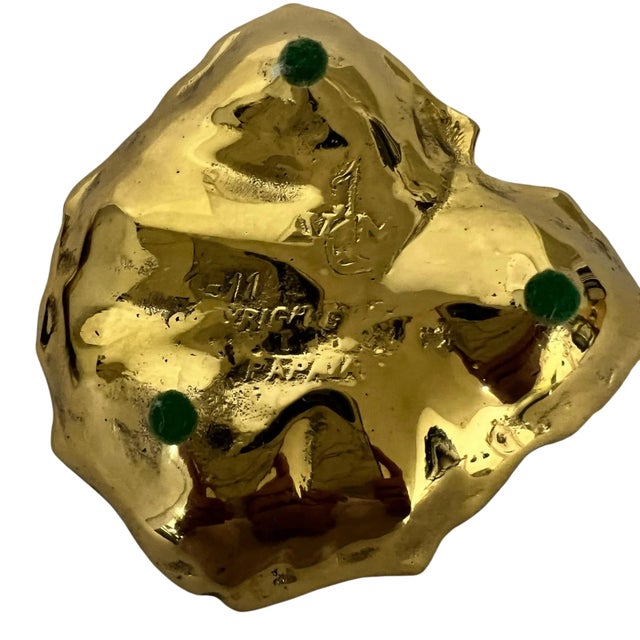 Virginia Metalcrafters Vintage Virginia Metalcrafters Brass in Leaf Catchall - A Pair For Sale - Image 4 of 10