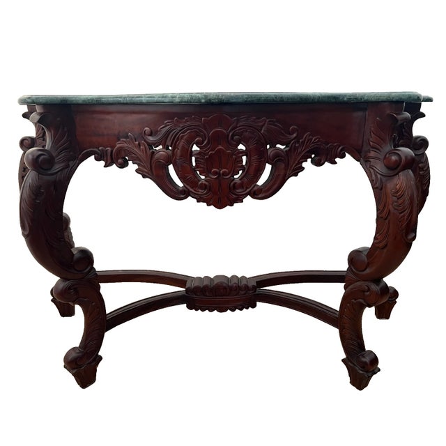 Add a dramatic touch of 19th-century elegance to your entryway or hallway with this stunning Victorian Rococo Revival...