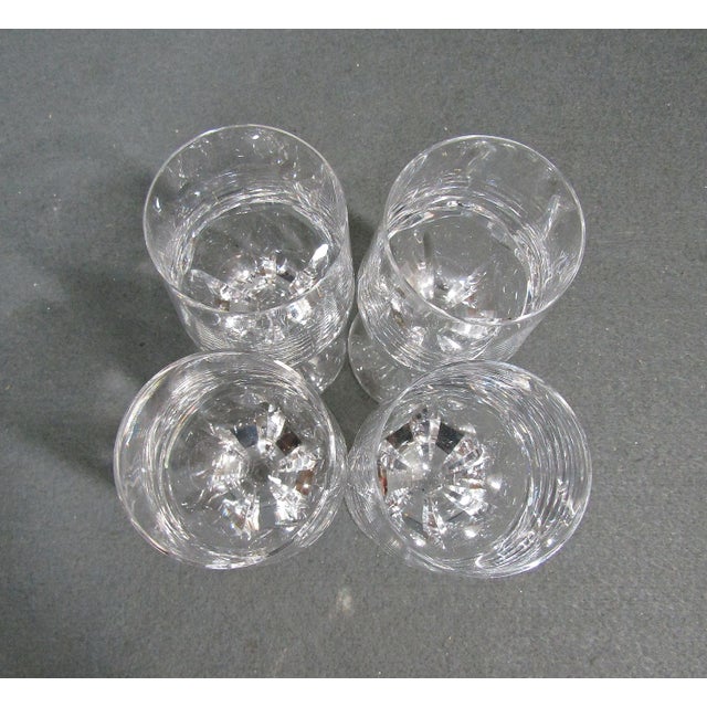 Vintage Josair Napoleon Cut Crystal Wine Glasses, Set of 4, 5 7/8 In For Sale - Image 4 of 9