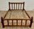 Wood Vintage Full Size Mission Arts and Crafts Rustic Style Slat Bed For Sale - Image 7 of 12