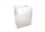 Set of wastebasket and tissue holder in Snow Quartz, hand-carved from genuine rock crystal. This two-piece bathroom...