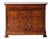 French Louis Philippe Style Walnut Marble Top Commode, Circa 1960 For Sale